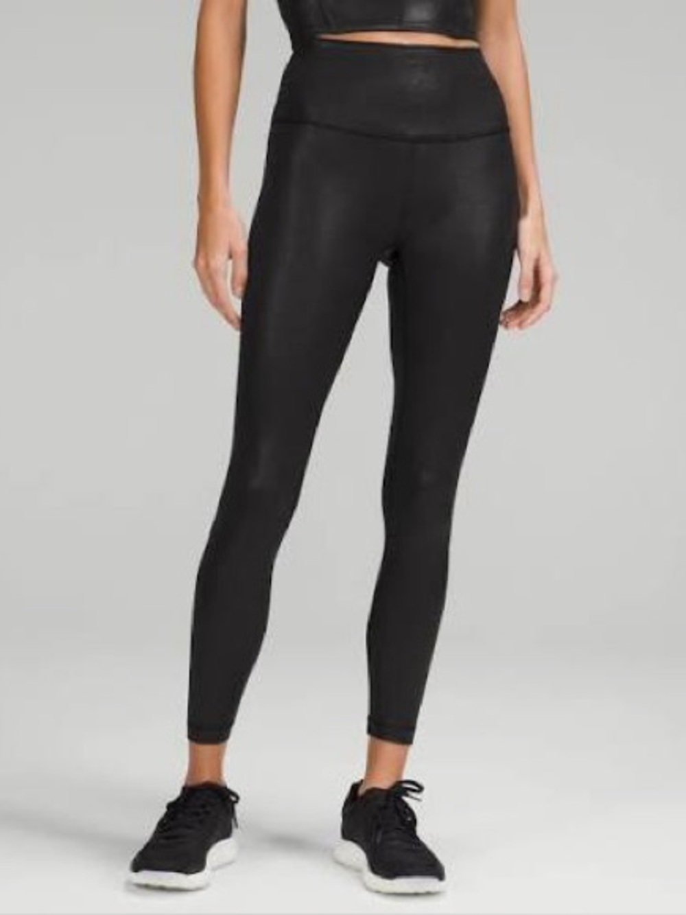 Lululemon | Black Snake Skin Wunder under Legging | 6
